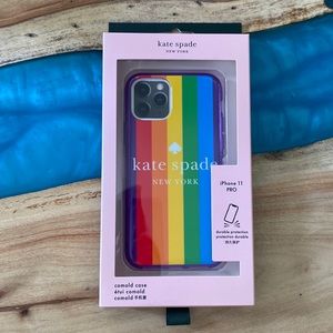 NIB Kate Spade ♠️ iPhone 11pro Pride Rainbow Phone Case 🌈